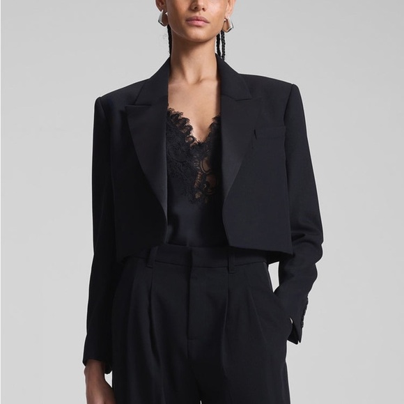 A.L.C Anderson Cropped Tux Jacket - Picture 1 of 12